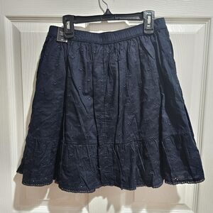 Abercrombie & Fitch Navy Blue Floral Skirt